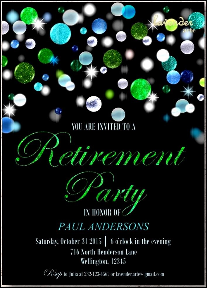retirement invitation templates for word