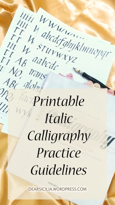 Free Italic Calligraphy Practice Worksheet Download Free Italic 