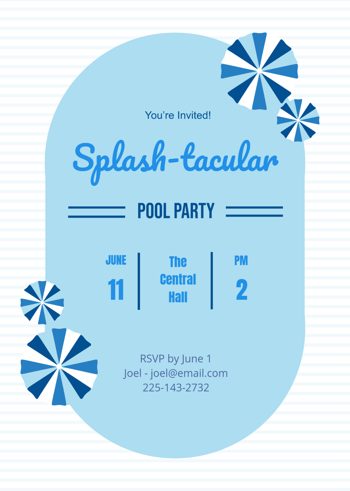 simple party invitation template