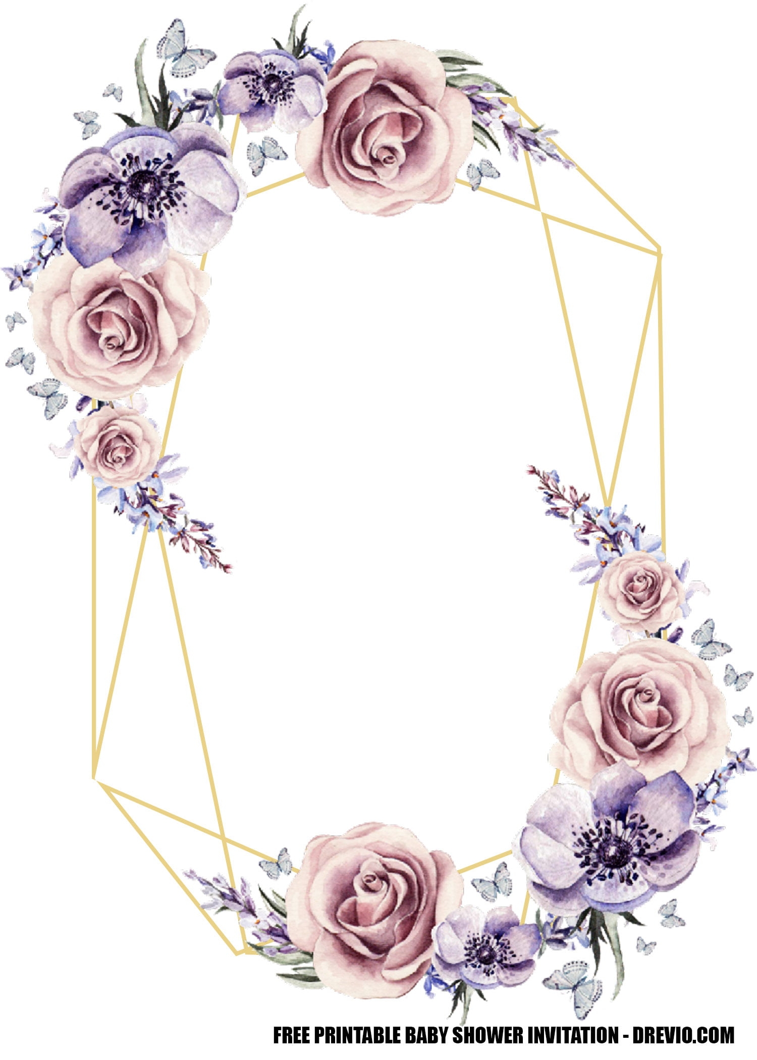 FREE Lavender Rose Wedding Invitation Templates Download Hundreds 