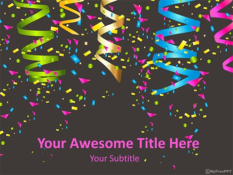 Free Party PowerPoint Template Download Free PowerPoint PPT