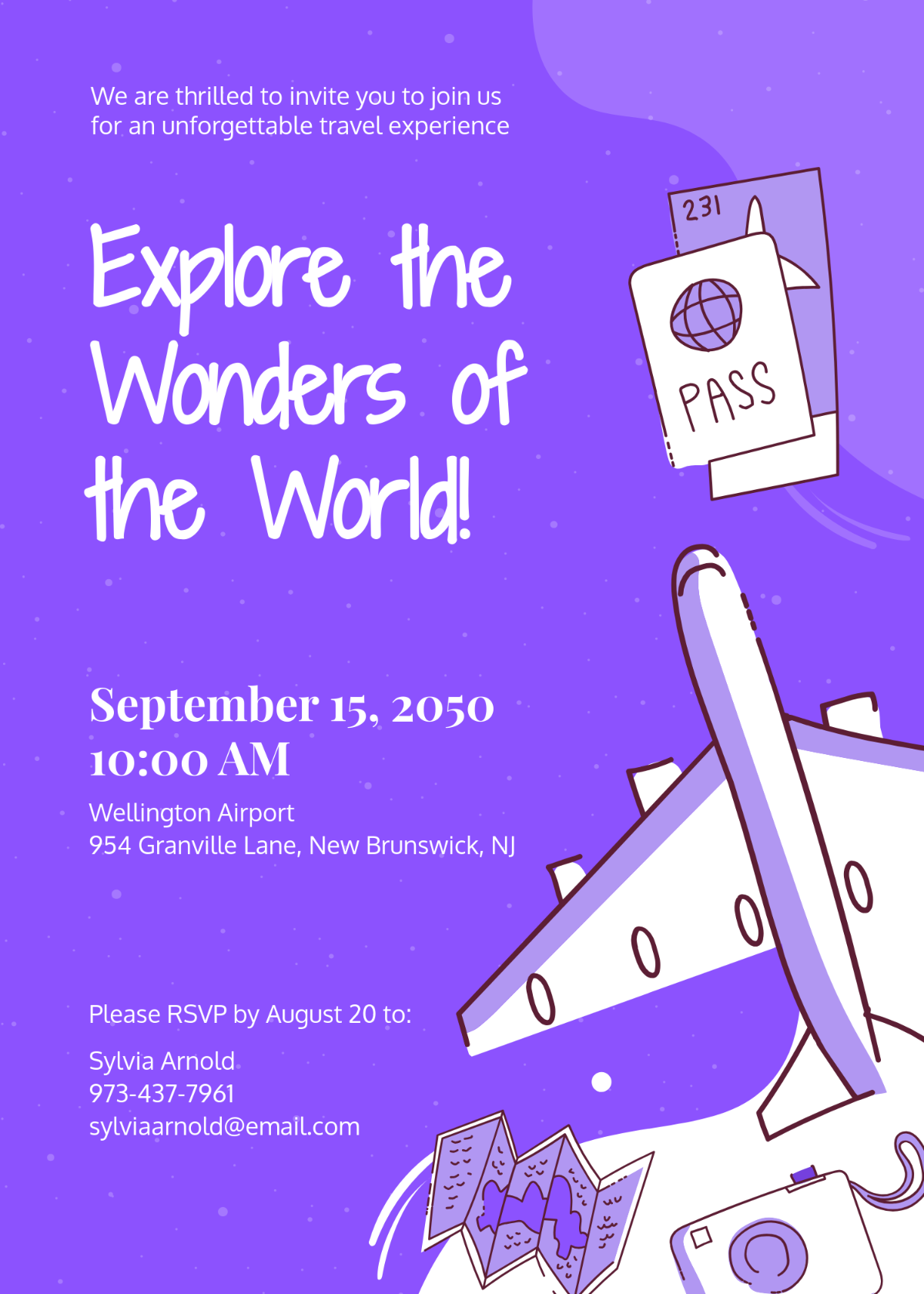 passport invitation template free download