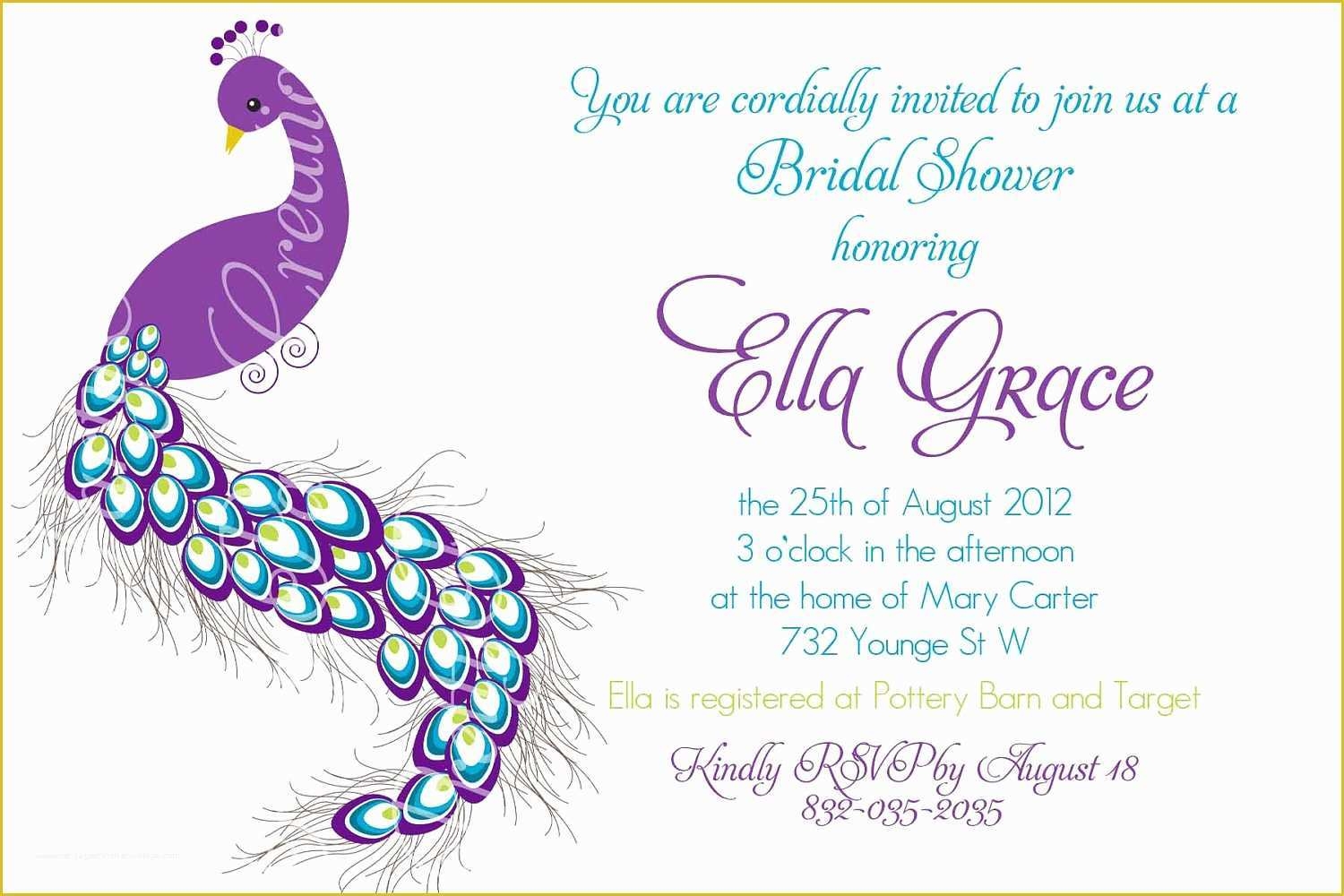 Free Peacock Wedding Invitation Templates Of 23 Peacock Wedding