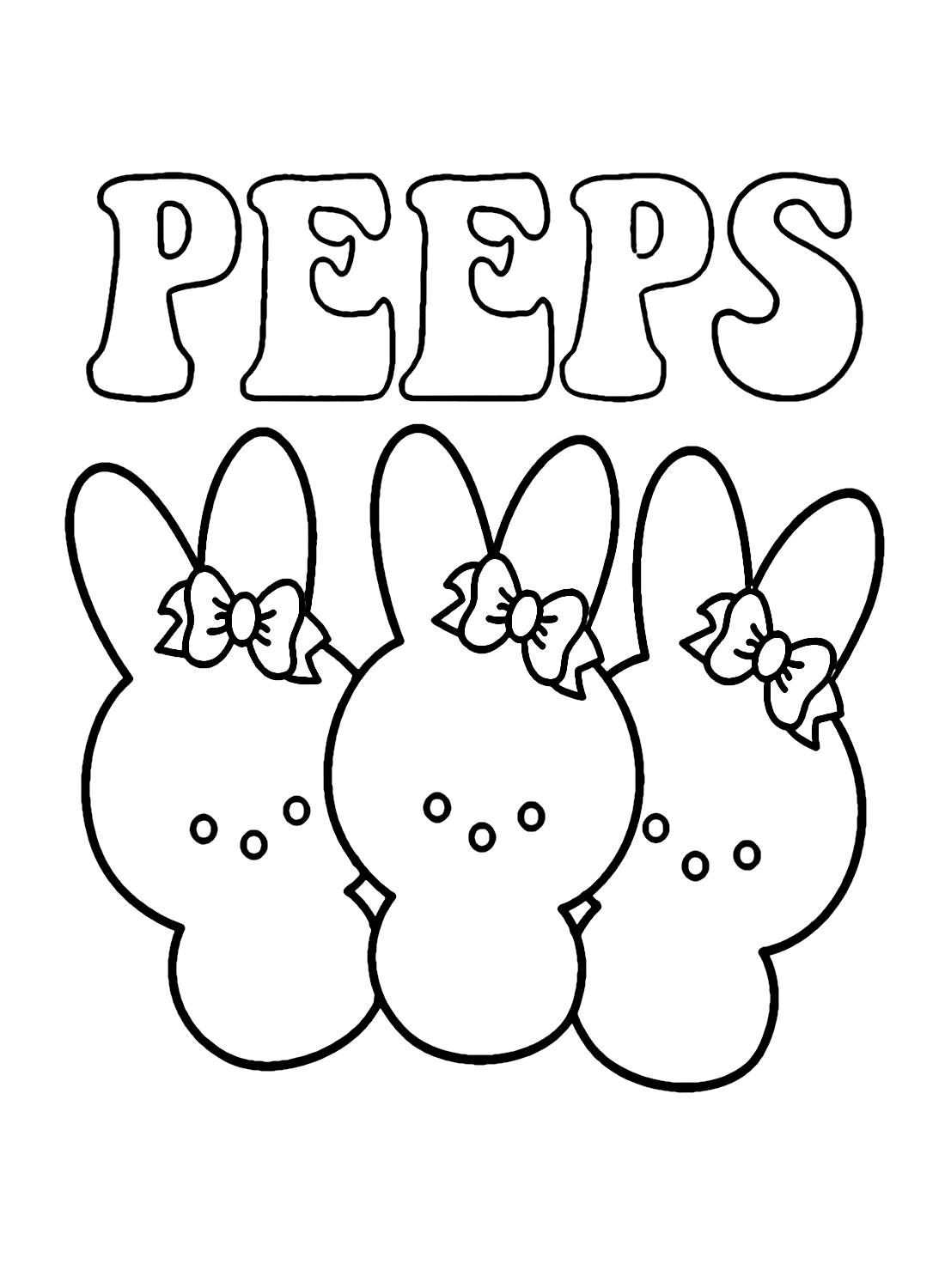 Peeps Color Pages