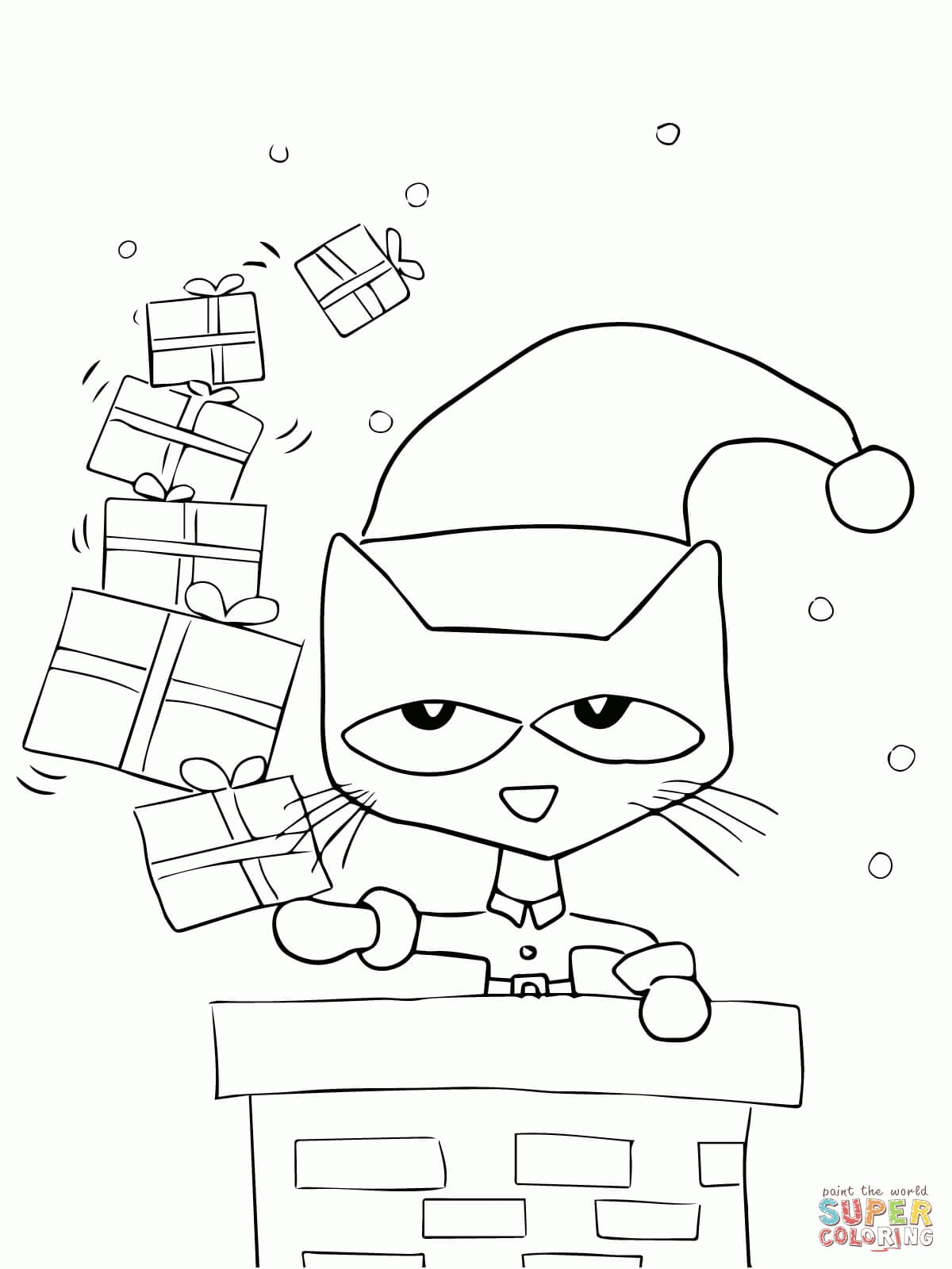 Free Pete The Cat Coloring Page Coloring Home