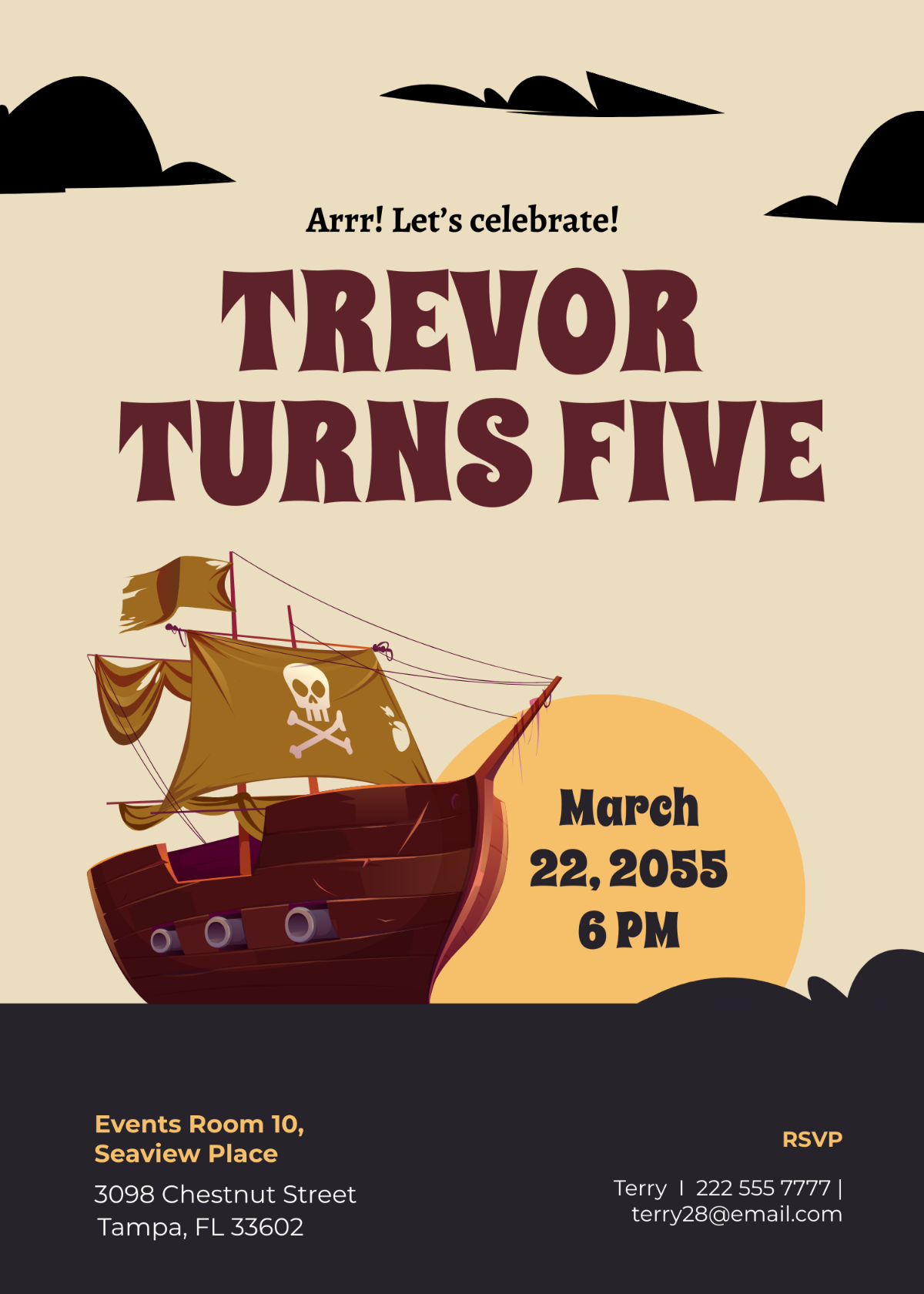 Free Pirate Party Invitation Template To Edit Online