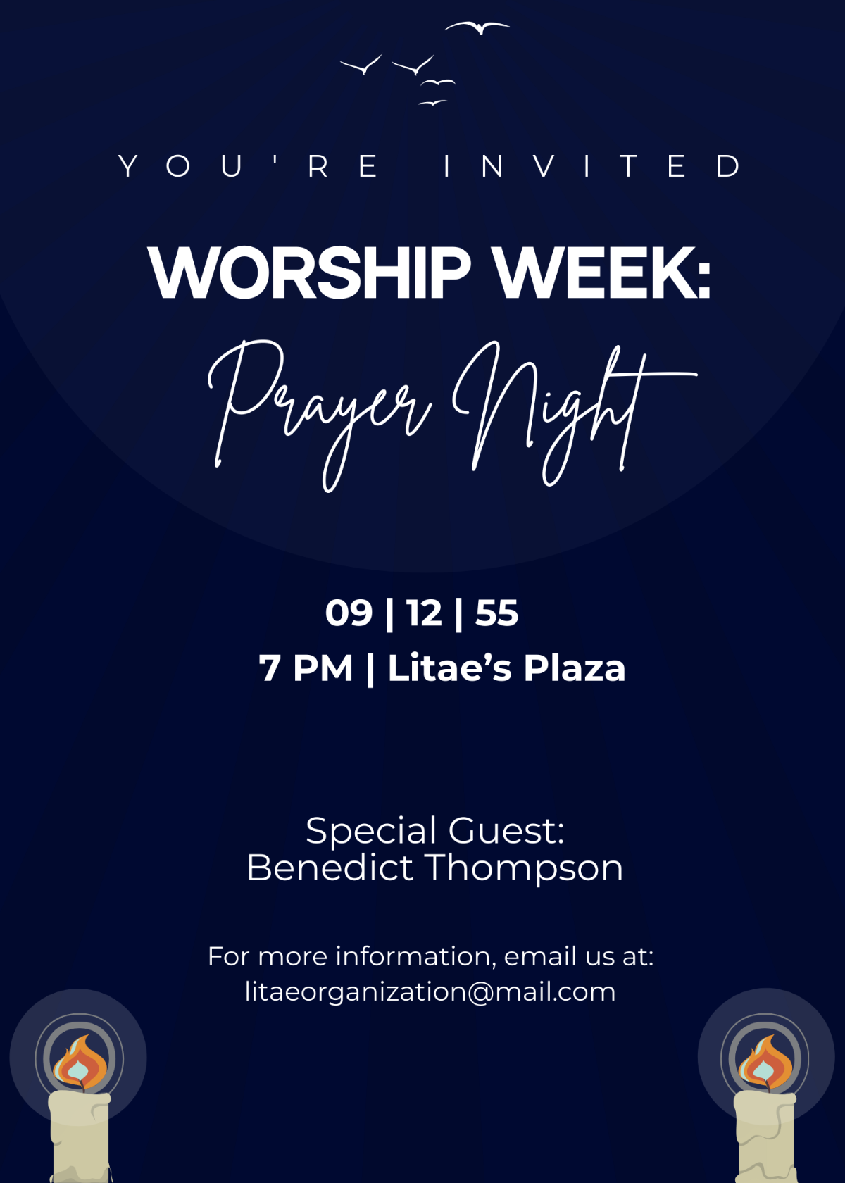 prayer invitation template