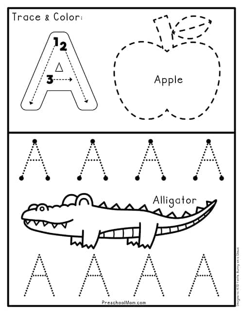 worksheet for preschool letters