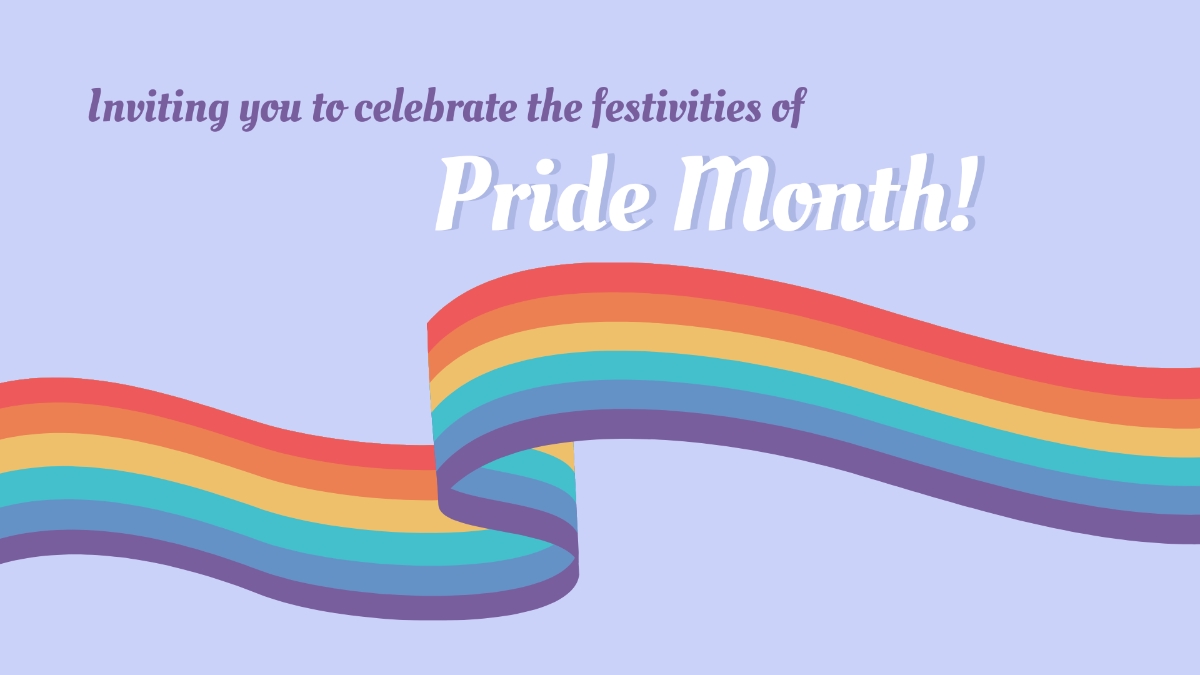 Free Pride Month Invitation Background Template To Edit Online