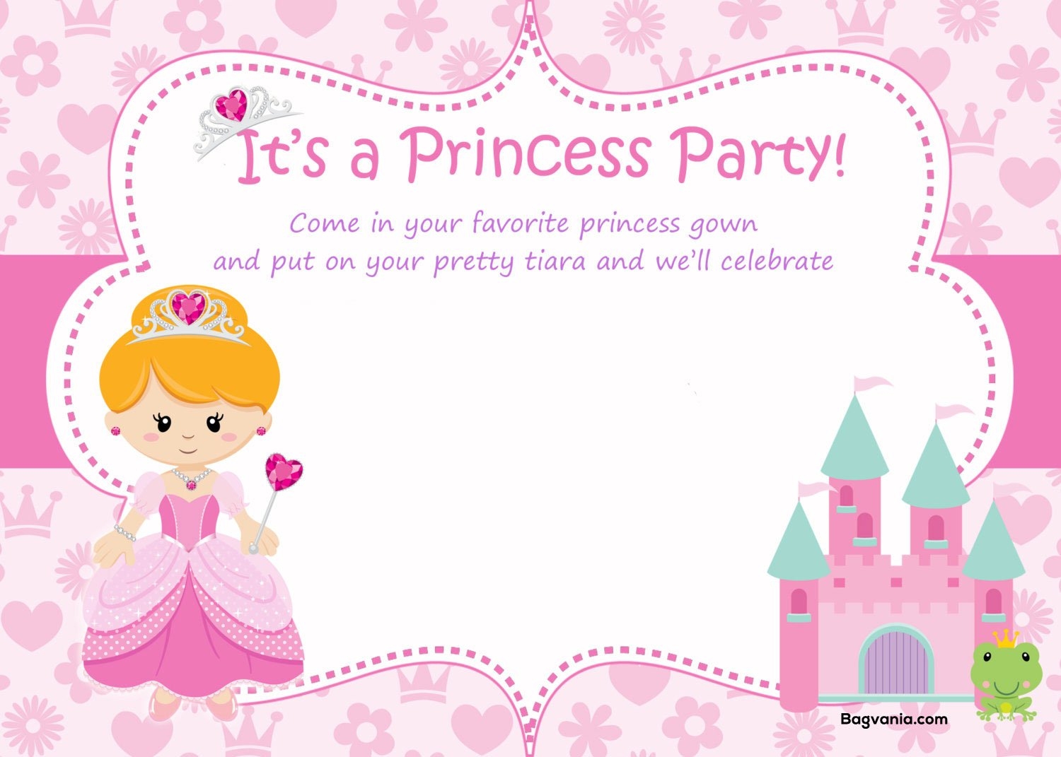 FREE Princess Birthday Invitations FREE Printable Birthday Invitation 