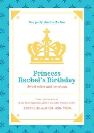 Free Princess Invitation Templates To Design And Customize For Free Fotor