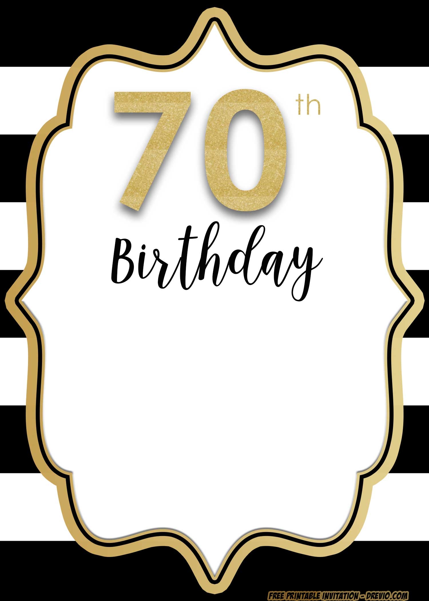 printable 70th birthday invitation background templates