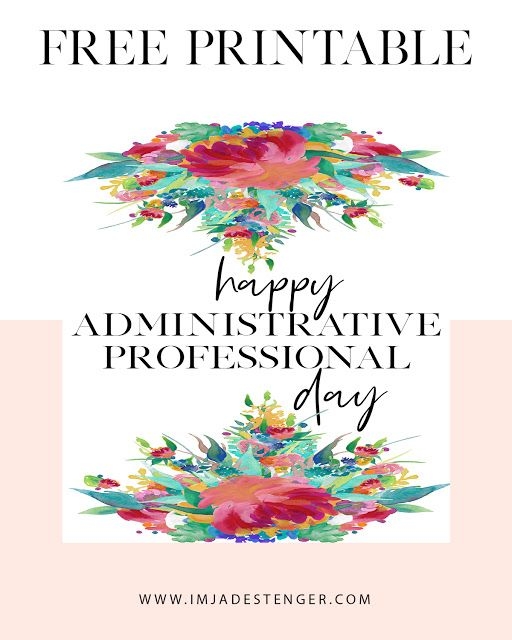 Free Printable Administrative Professionals Day Cards Dev 