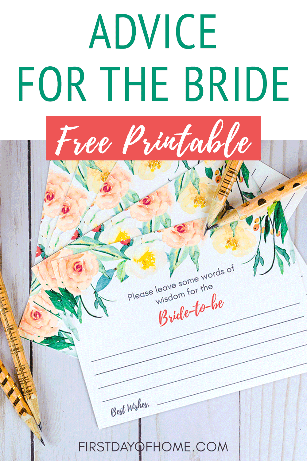 Free Printable Advice For The Bride Cards Printable And Enjoyable 