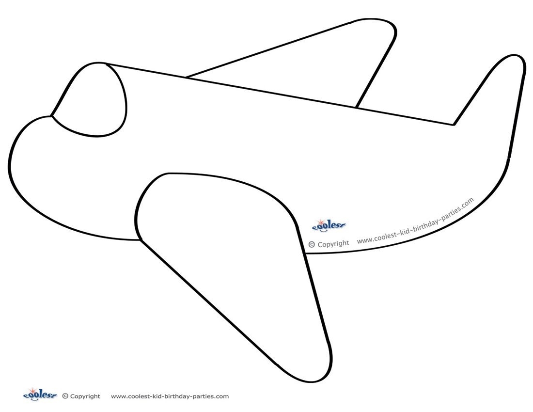 Free Printable Airplane Template Free Printable A To Z