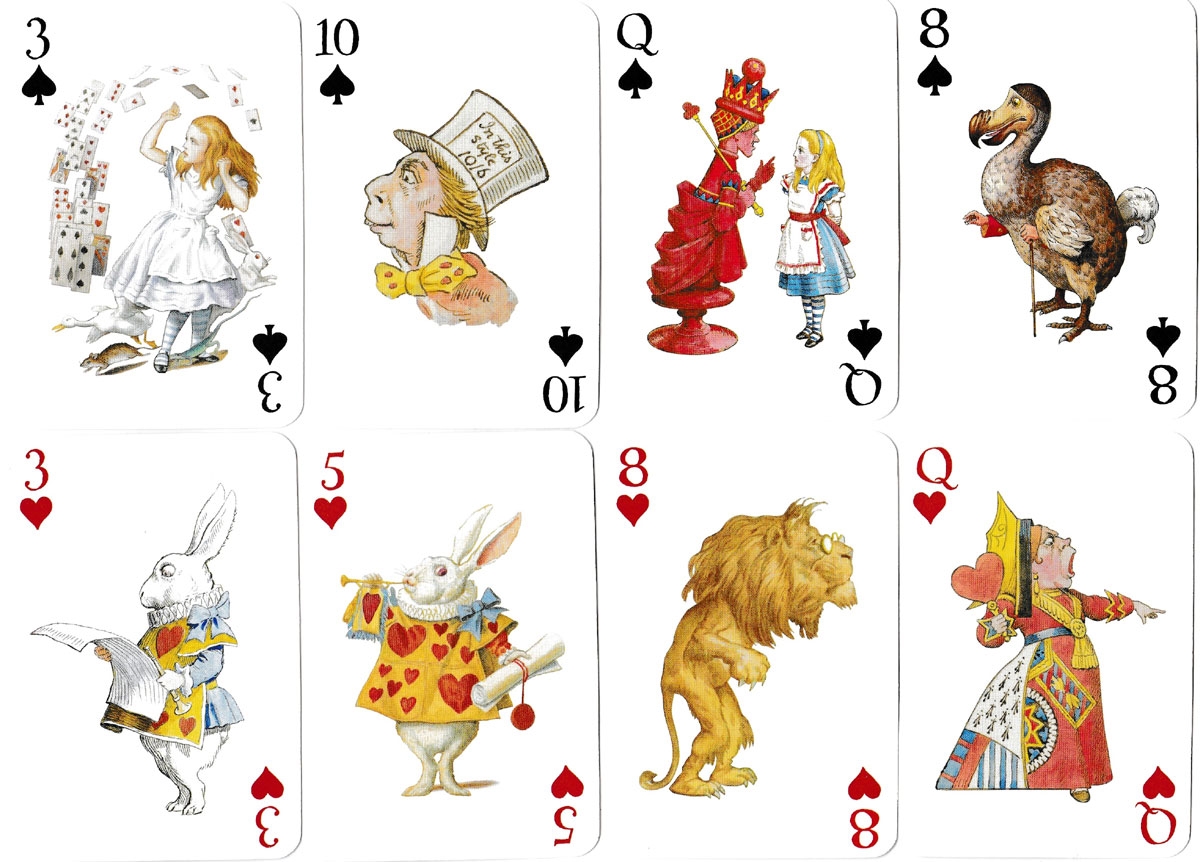 Free Printable Alice In Wonderland Playing Cards Prin Vrogue co