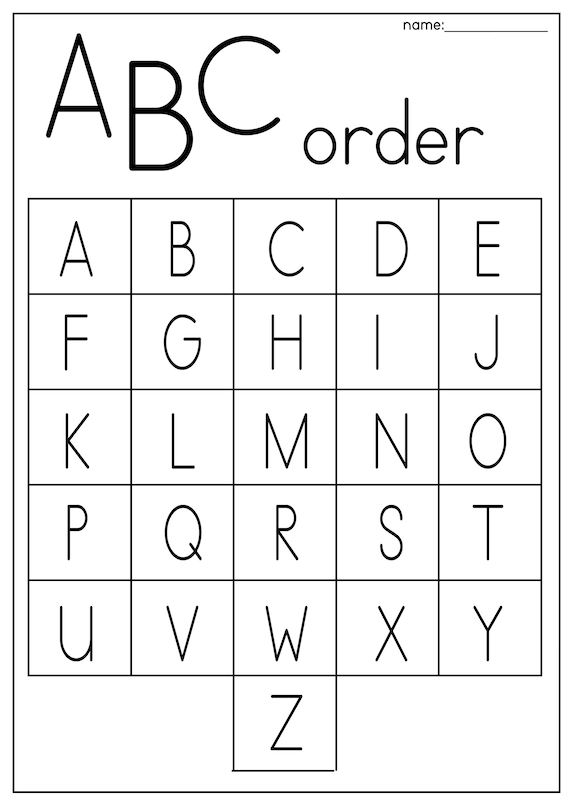 abc activity worksheets