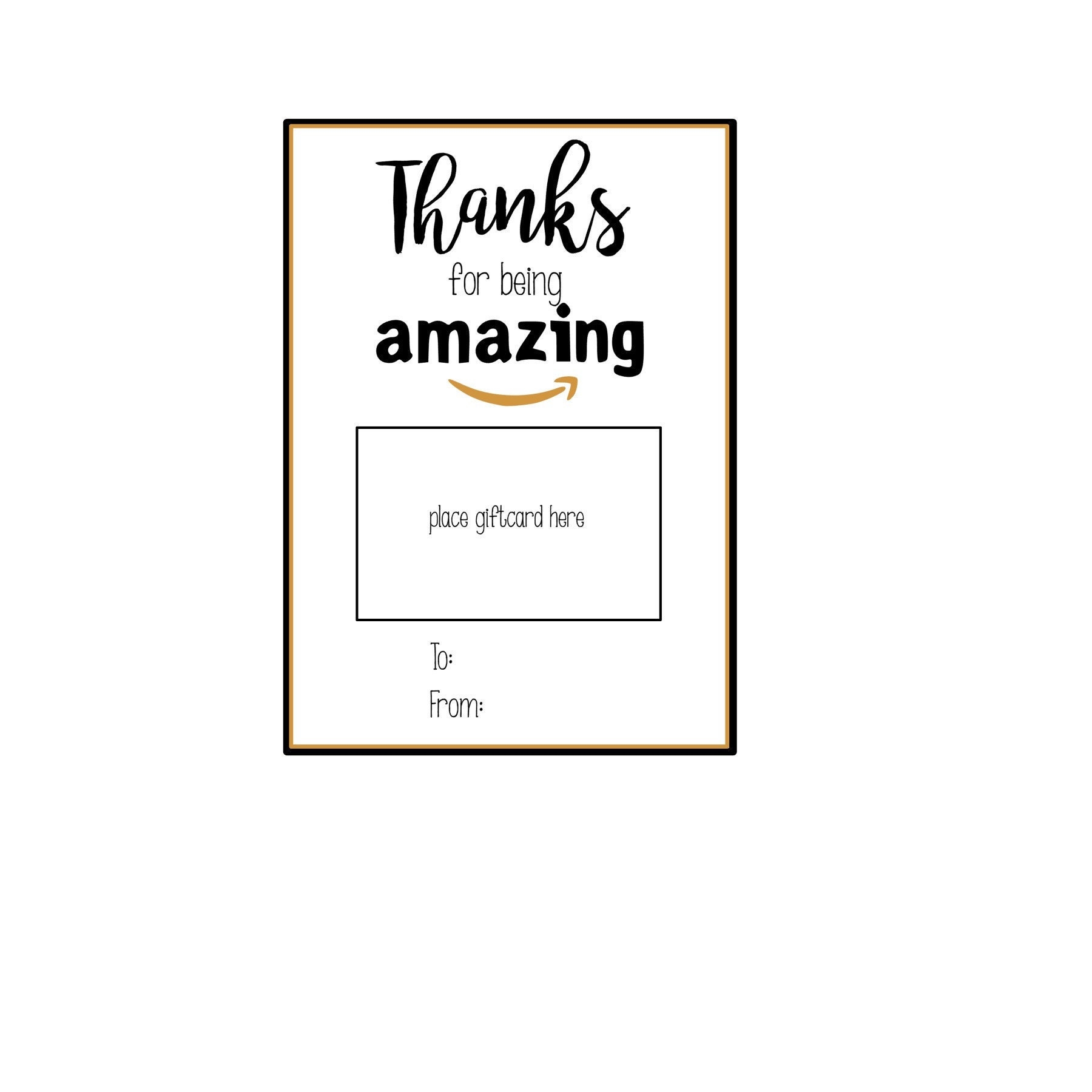 a gift from printable card