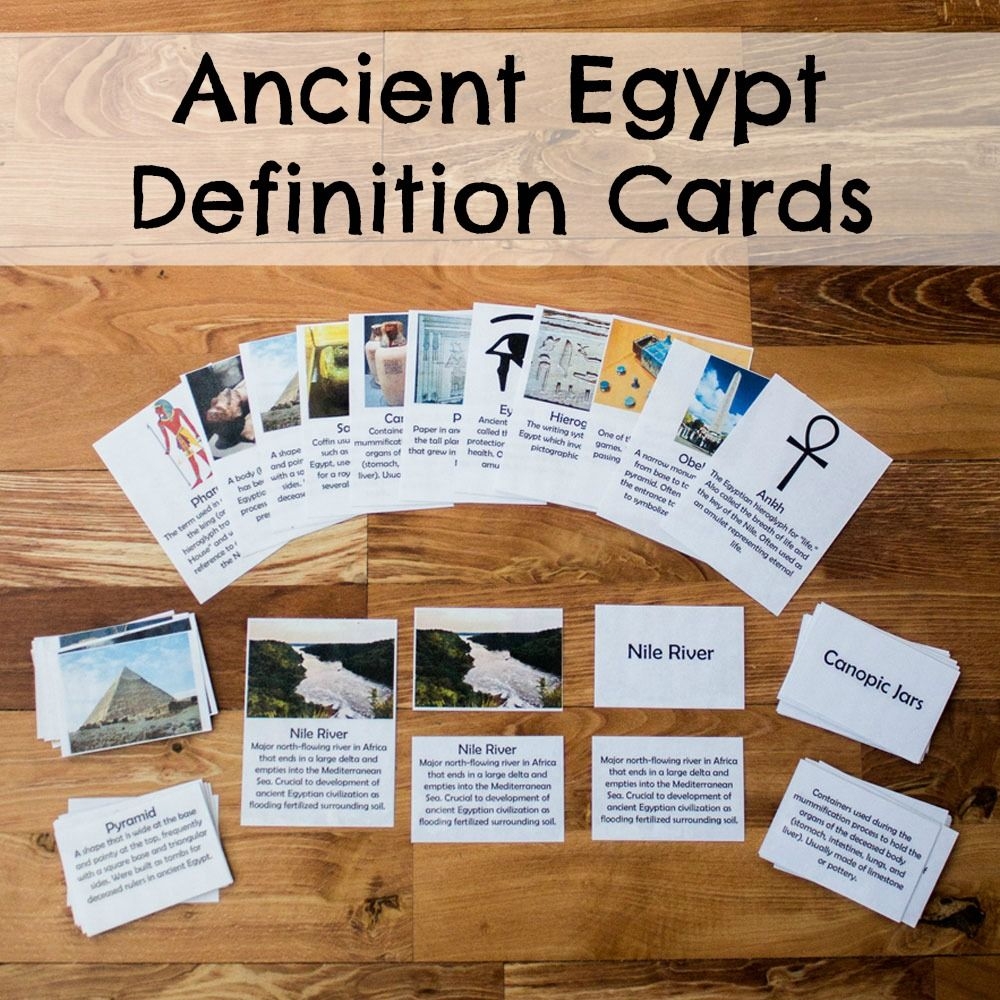 Free Printable Ancient Egypt Definition Cards Ancient Egypt Egypt 