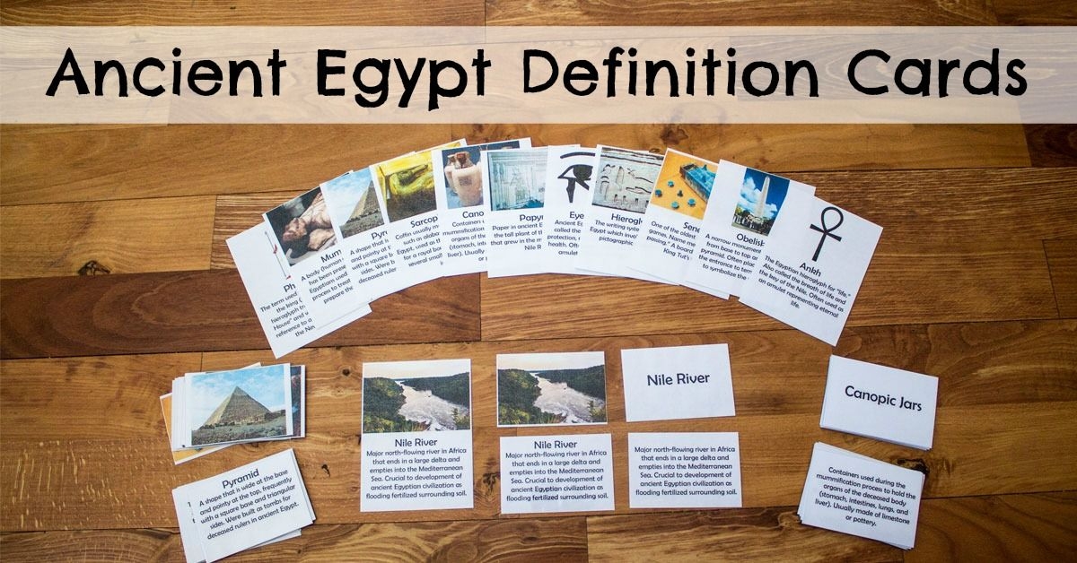 Free Printable Ancient Egypt Definition Cards Ancient Egypt Egypt 