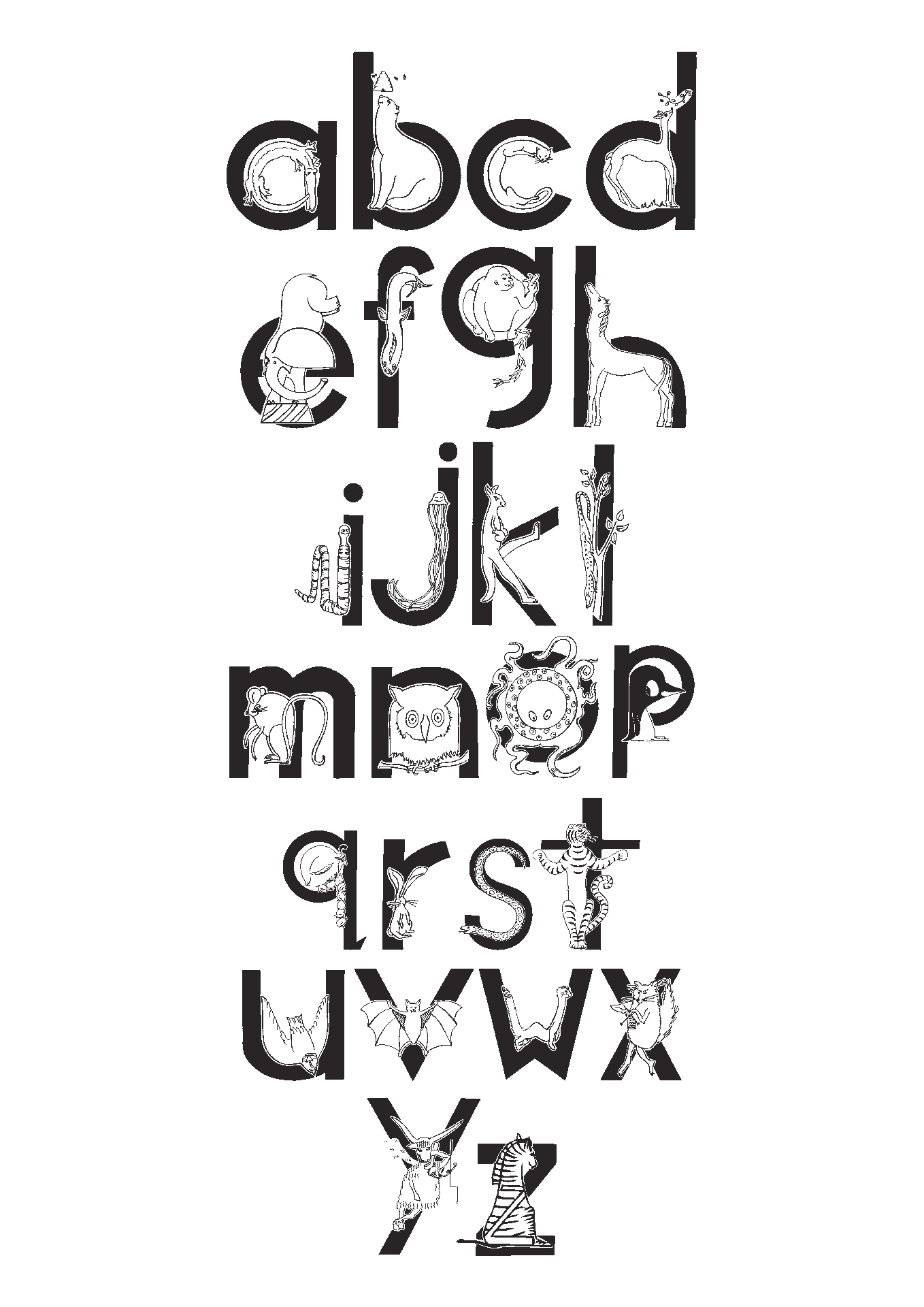 Free Printable Animal Alphabet Flash Cards Printable Word Searches