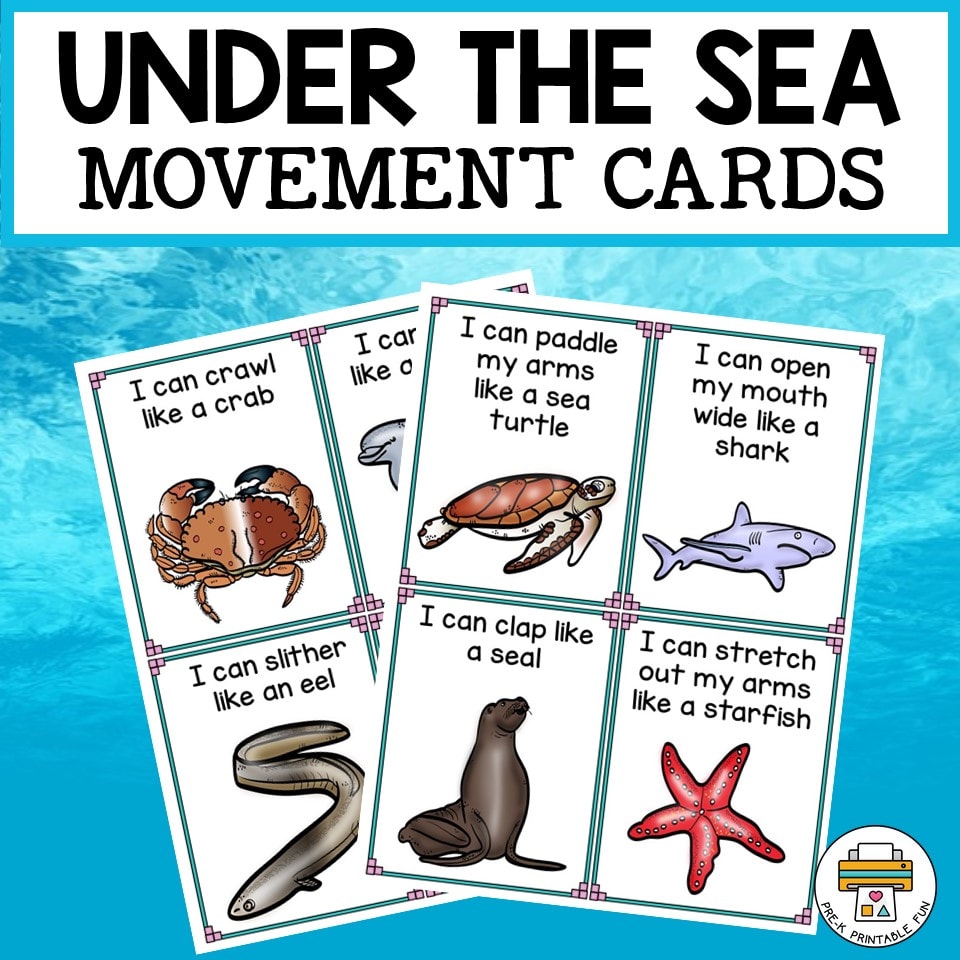 animal movement cards printable therapy source