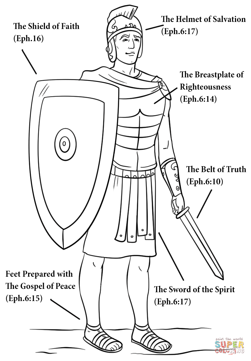 armour of god worksheets