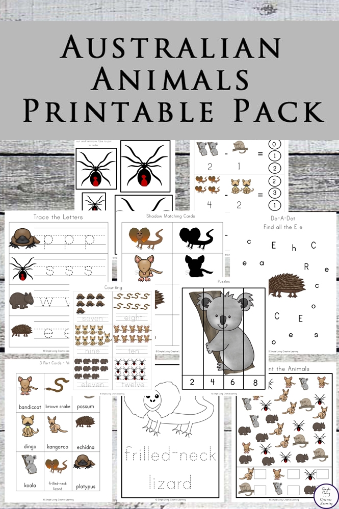 Free Printable Australian Animals Worksheets Printable Online