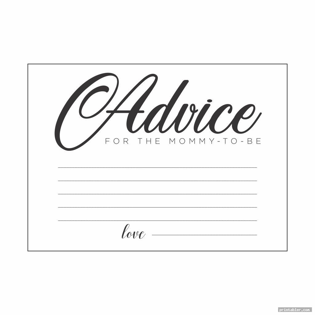 Free Printable Baby Advice Cards Free Printable Vrogue co
