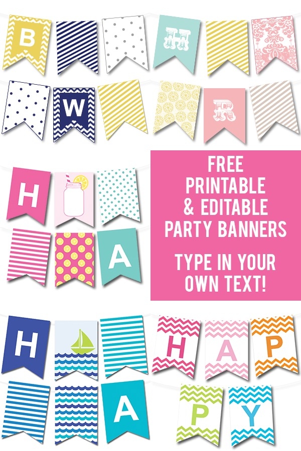Free Printable Banners Template