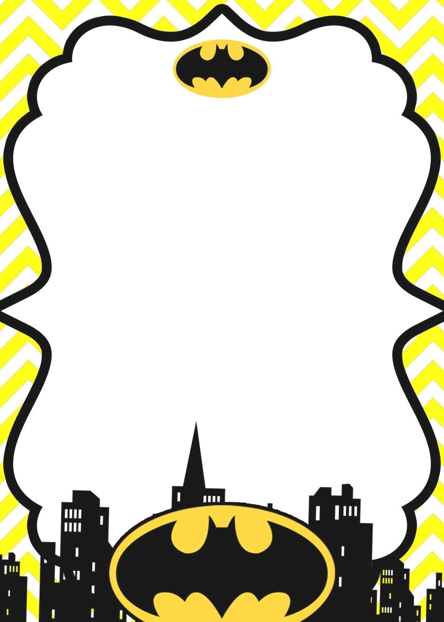 Free Printable Batman Invitation Template Free Templates Printable