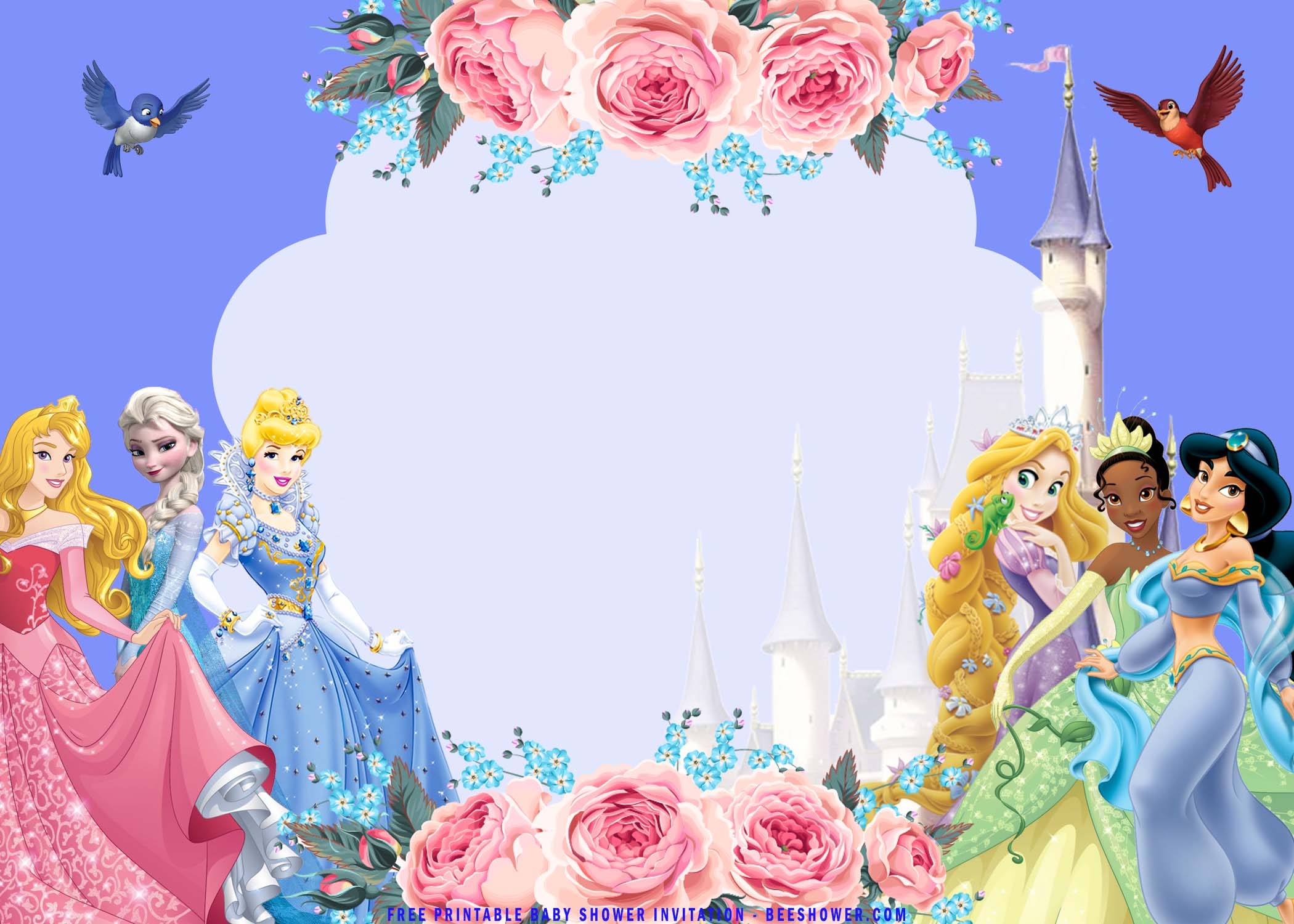 princess invitation templates free download