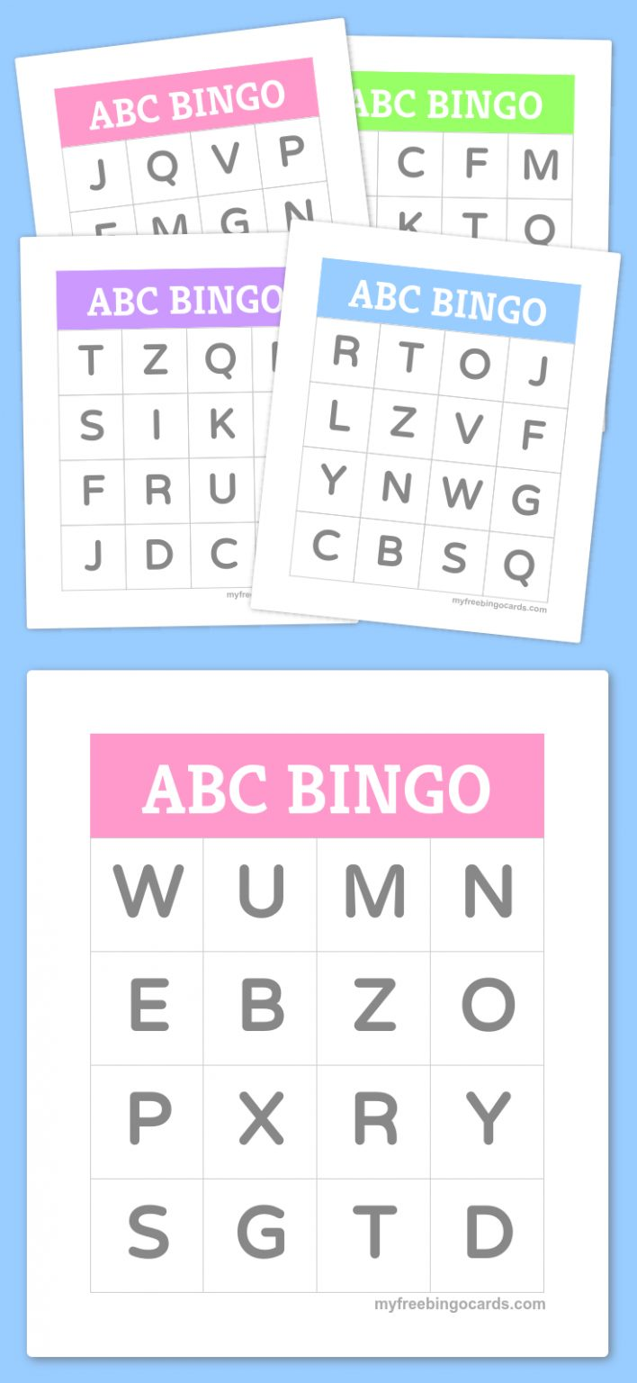 Free Printable Bingo Cards Abc For Kids Alphabet Bingo Printable 