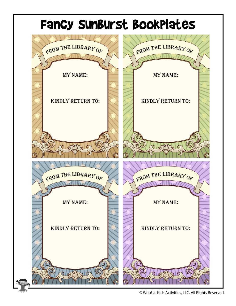 Free Printable Bookplate Template Word Printable Templates