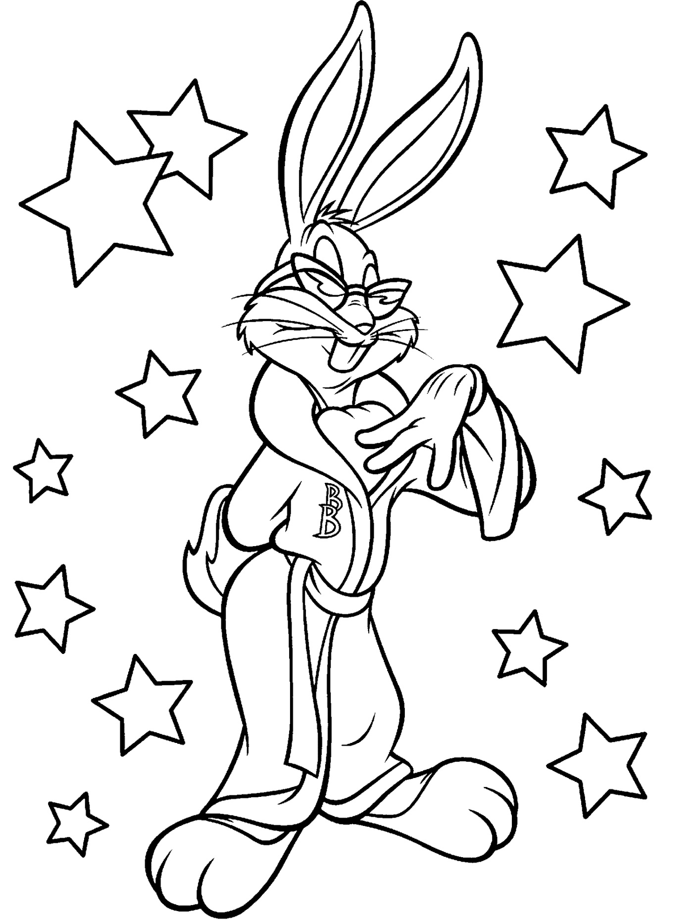 bunny free coloring pages