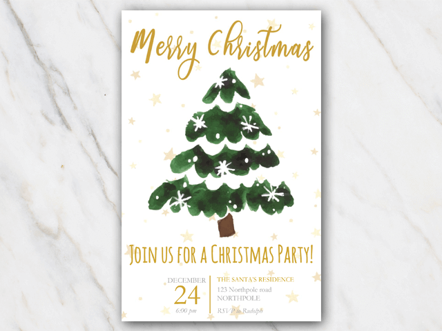free printable christmas invitation templates