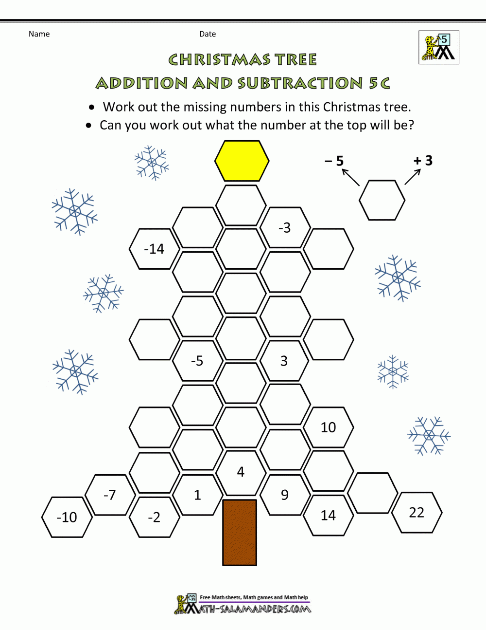 Free Printable Christmas Math Worksheets 5th Grade Printable Worksheets
