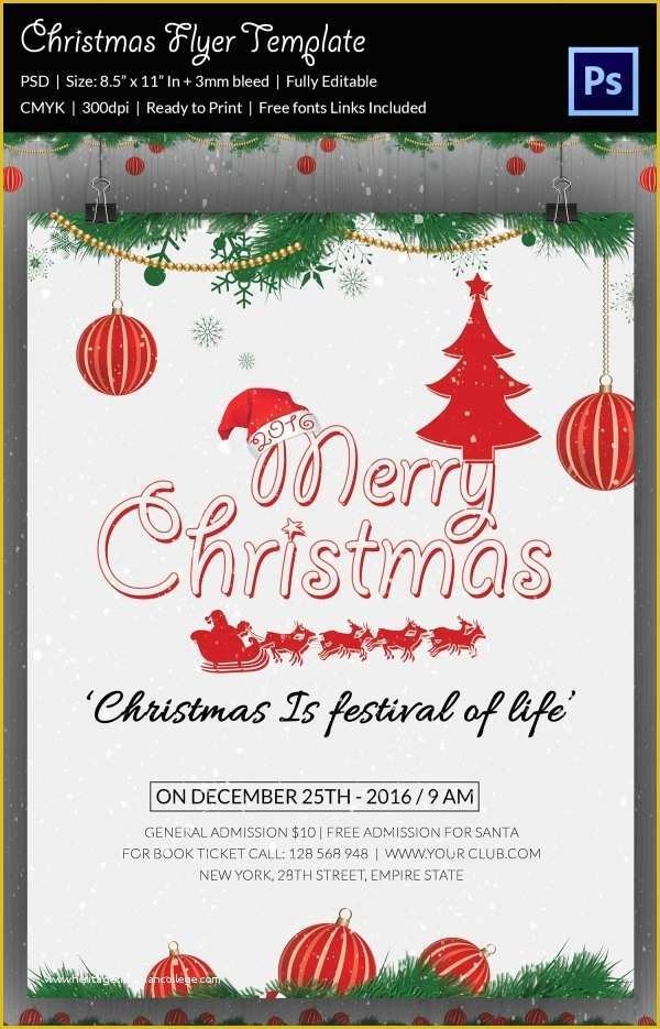 Free Printable Christmas Party Flyer Templates Of 60 Christmas Flyer 