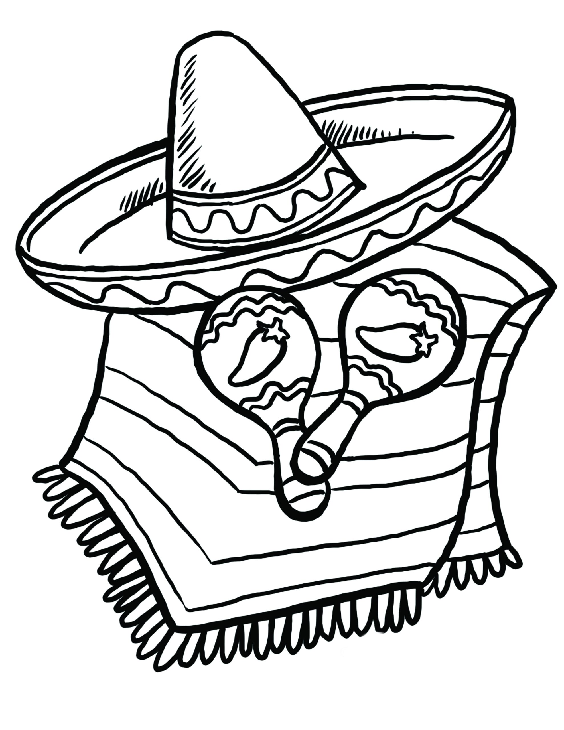 coloring pages for cinco de mayo free