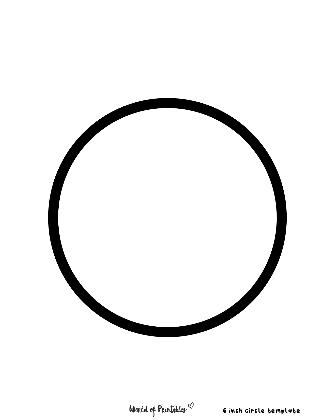 free printable circle templates