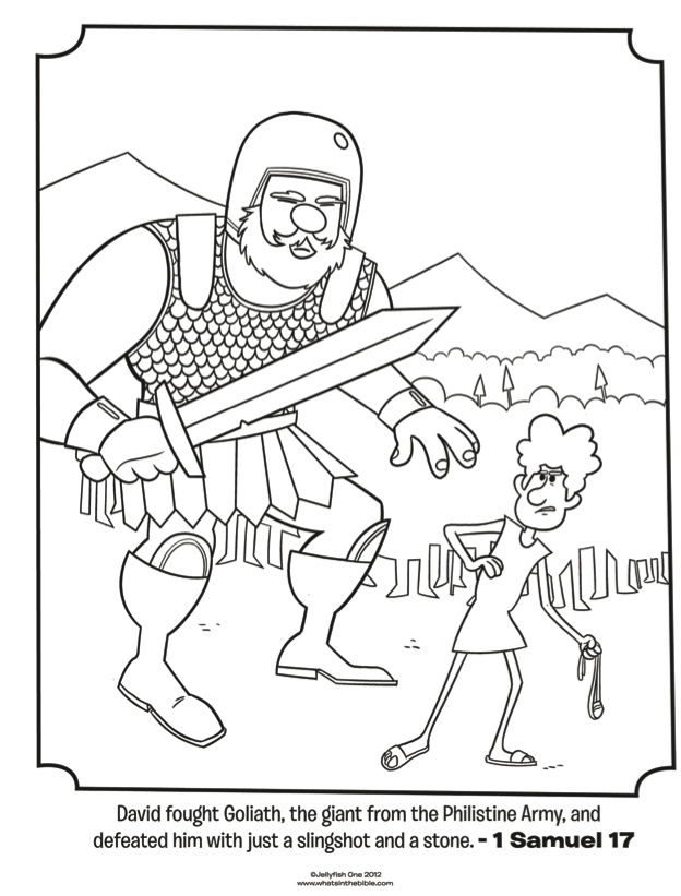 Free Printable Coloring Pages David And Goliath Coloring Home