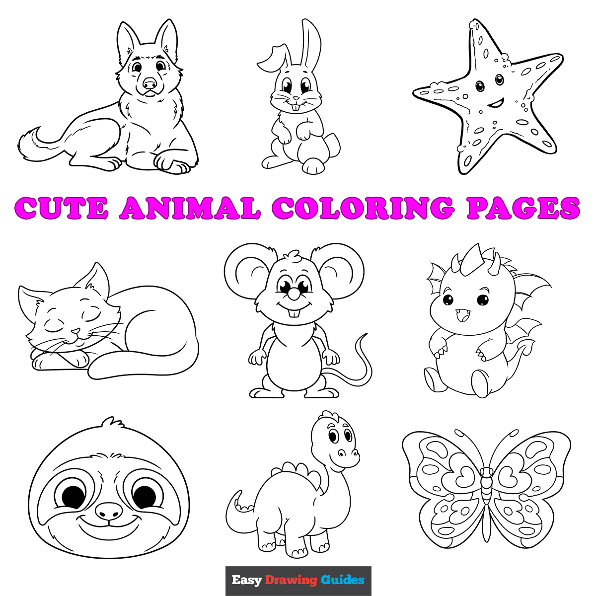 printable pictures of cute animals