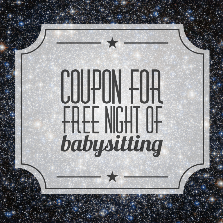 free printable date night babysitting coupon template