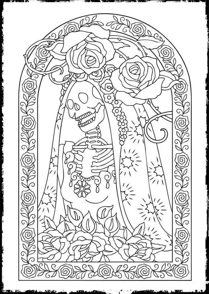 Free Printable Day Of The Dead Coloring Pages Best Coloring Pages For 