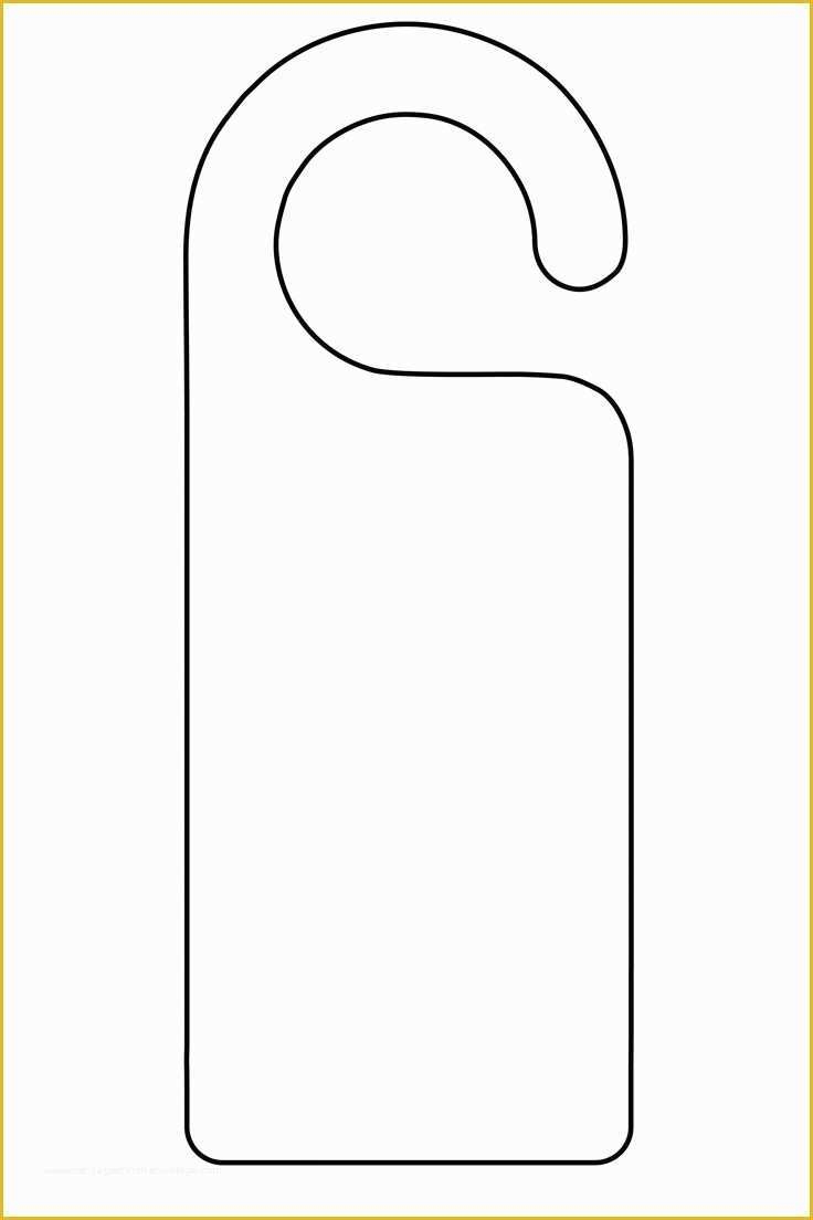 Free Printable Door Hanger Template Of Blank Door Hanger Template For 