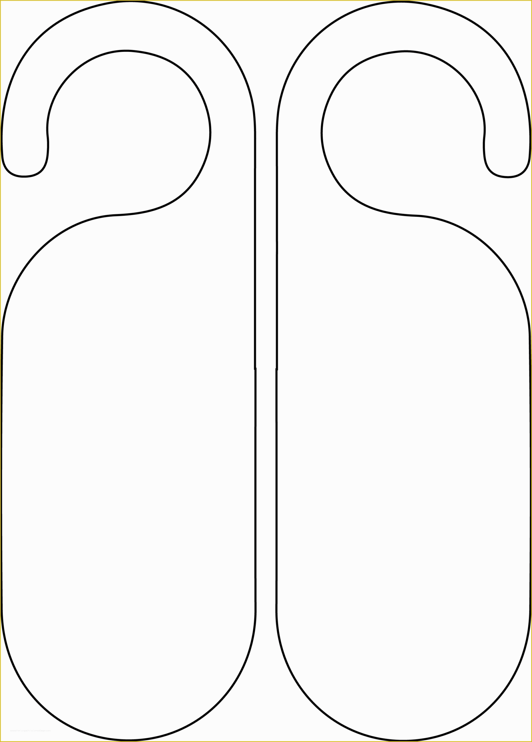 Free Printable Door Hanger Template Of Door Tag Template Avery Door 