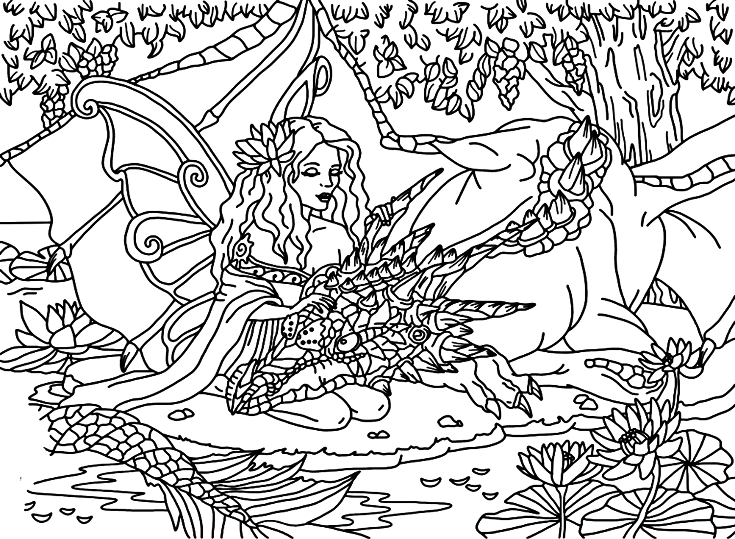 Free Printable Dragon Coloring Page Free Printable Coloring Pages