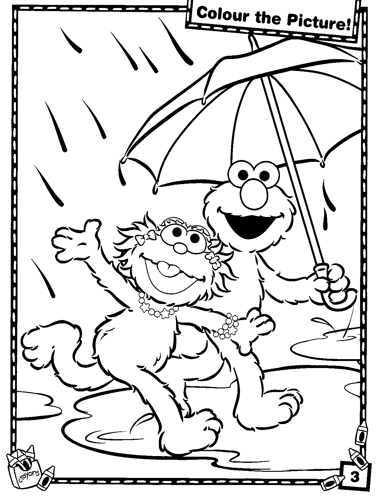elmo free coloring pages