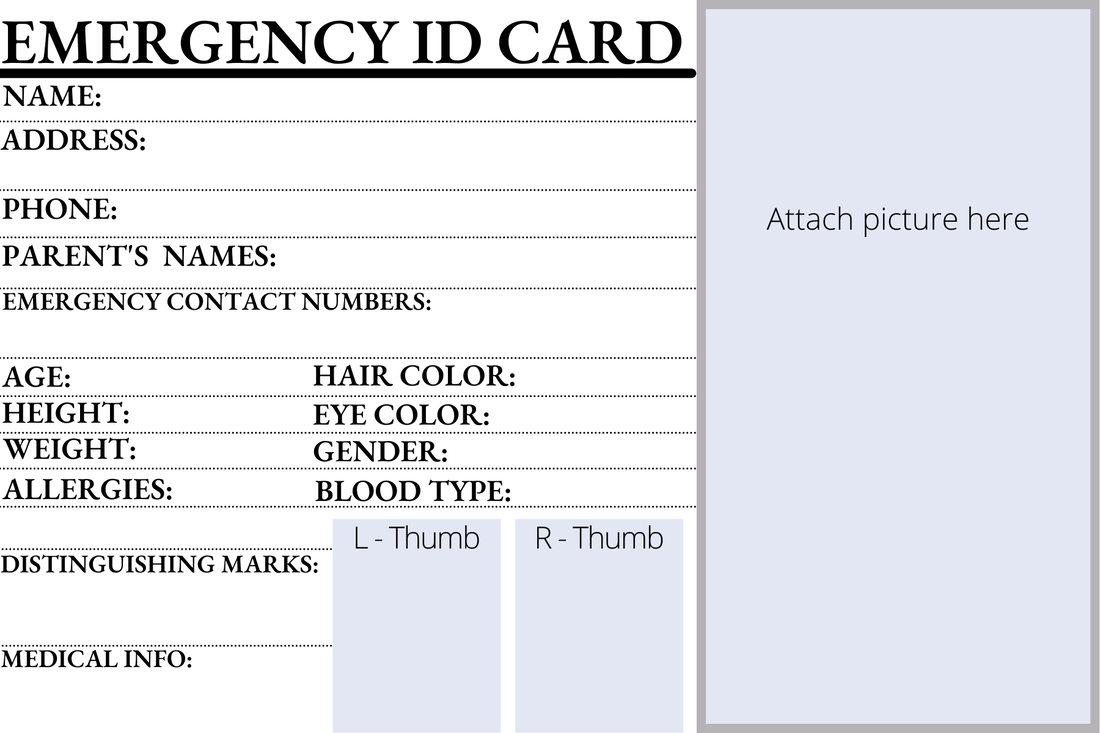 animal emergency printable cards