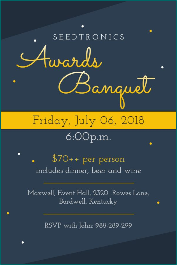  Free Printable Event Invitation Template